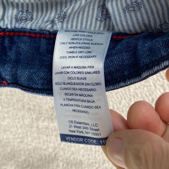 Chaps Men Jeans Size 32x30 Straight Fit Classic Blue Denim Casual Cotton Stretch - Picture 11 of 16